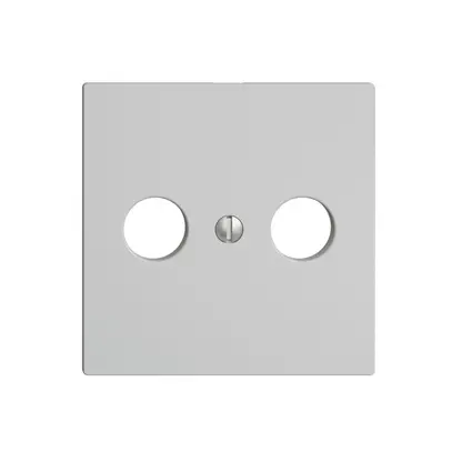 Placca frontale EDIZIOdue grigio chiaro per R/TV 