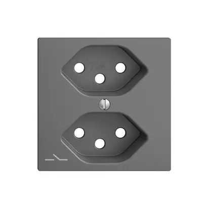 Placca frontale 2×T13,S EDIZIOdue grigio scuro 