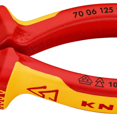 Pince coupante de coté KNIPEX VDE Ø3/2.3/1.5mm 125mm 
