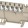 Potentialverteilerklemme Weidmüller AAP11 PUSH IN 1.5mm² TS35 beige, blau 