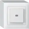 Interruttore pulsante luminoso AP kallysto 6/1L bianco 