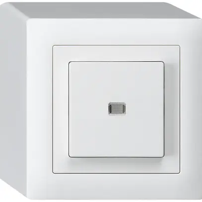 Interruttore pulsante luminoso AP kallysto 6/1L bianco 