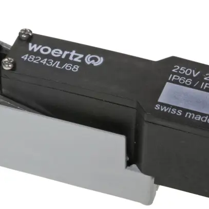Scatola di raccordo Woertz per cavo piatto IP 3×2.5/3×4mm² IP68 3P 