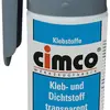 Mastic et colle flexible CIMCO 200ml transparent 