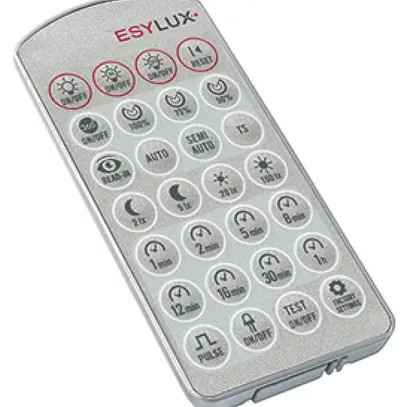 Telecomando ESYLUX DEFENSOR grigio argenteo 