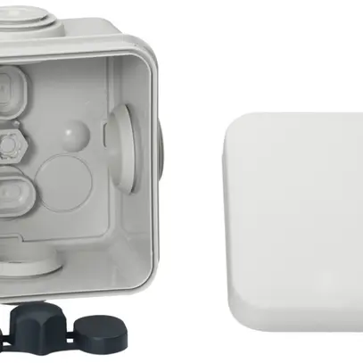 Scatola di derivazione AP Mureva 65×65mm vuota grigio IP55 