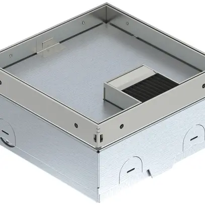 Boîte de sol Bettermann UDHOME-ONE pour 2 appareillages avec réglette à brosse 