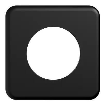 Placca di copertura STANDARDdue 1×1 1×Ø50, nero 