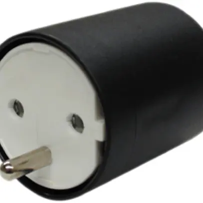 Adattatore FIX CEE7/DE presa T12 spina bianco 