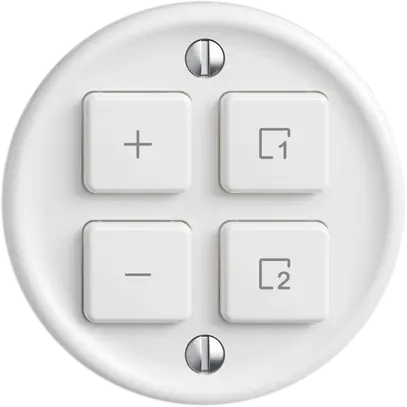 Stazione sec.variatore STANDARDdue Wiser SNAPFIX® 1 scena 4 tasti bi 