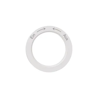 Disque indicateur NEVO, p.interrupteur rotatif, Ein-> <-Aus, blanc 