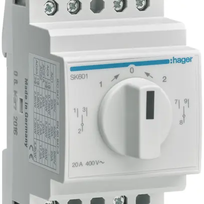 Commutatore AMD Hager 20A 400V 0 chiusura 0 apertura 2 invertitore 3UM 
