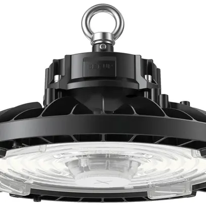 Projec.d.salle LED DOTLUX LIGHTSHOWER 120W 21090lm 850 IP54 65…105° 0-10V Ø270 