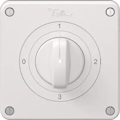 Interruttore rotativo NEVO N.CO 5/1L, con manopola, KS, 0-1-2-3, bianco 