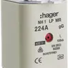 Fusibile HPC Hager DIN1 400VAC 224A gG/gL segnalatore centrale inossidabile 