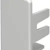 Piastra terminale Bettermann p.canale d'installazione WDK grigio chiaro 20×35mm 