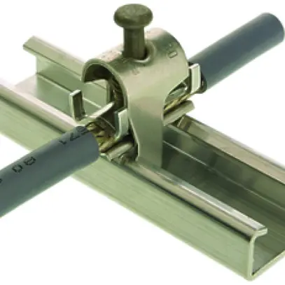 Morsetto schermato 6…10mm Al per barra profil.C W4382/4383 