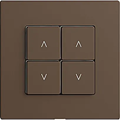 Interruttore tapparelle 2K/4T WLAN Edue Wiser coffee 