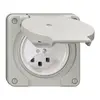 Presa NUP NEVO, 2×T23, IP21, c.LED, grigio chiaro 