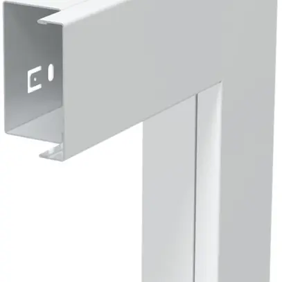 Angle plat Bettermann LKM 40×40mm zingué blanc pur 