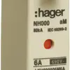 Fusibile HPC Hager DIN00 690VAC 63A aM segnalatore doppio inossidabile 