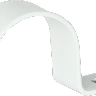 Bride Plica 1 vis M32 acier laqué gris clair 