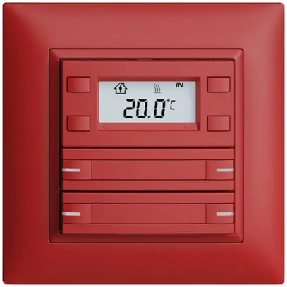 Pulsante RTH INC KNX 4×EDIZIOdue FMI berry, con carta+LED RGB 