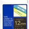 Cassette ruban Brother TZe-334 12mm×8m, noir/or 
