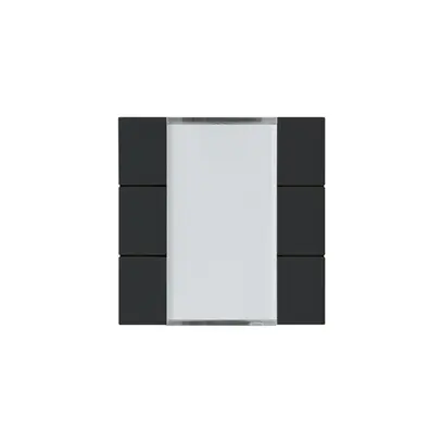 Kit frontale Hager kallysto 6×KNX systemlink/easylink nero 