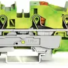 Morsetto di protezione WAGO TOPJOB-S 16mm² 3L verde/giallo serie 2216 