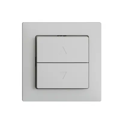 Kit frontal EDIZIOdue F gris clair pour poussoir & interrupt.stores 