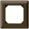 Cadre de recouvrement ENC kallysto.line 1×1 brun 92×92mm 