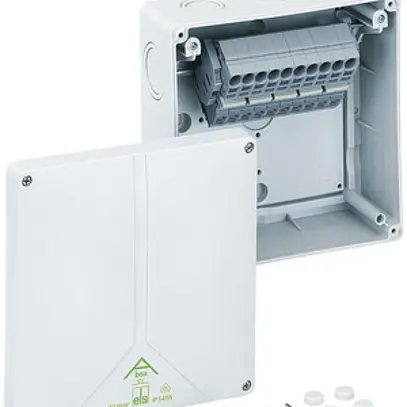 Scatola derivazione AP Abox SL 10², 5×10mm², 180×180×91mm 