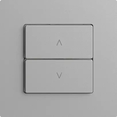 Station secondaire 1K/2T pour interrupteur stores Edue Wiser silver 