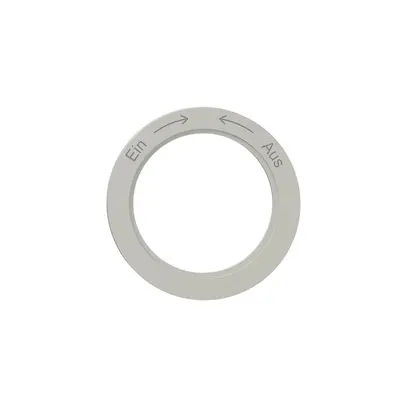 Disque indicateur NEVO, p.interrupteur rotatif, Ein-> <-Aus, gris clair 