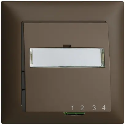 Scatola di raccordo INC FTTH EDIZIOdue FH 1×LC APC Duplex FMI coffee 