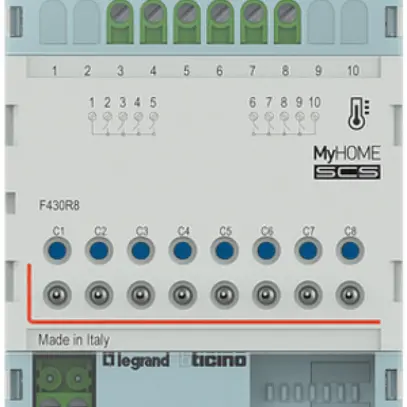 Attuatore di riscald.AMD MyHOME 8 volte 