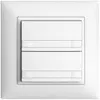 UP-Taster KNX 2-fach EDIZIOdue colore weiss RGB ohne LED mit Papiereinlage 