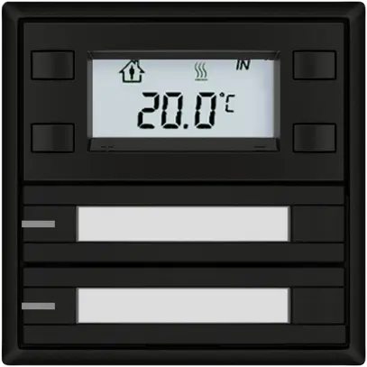 Pulsante RTH EDIZIO.liv SNAPFIX® c.RGB-LED targ.2×tasti com.2T ne 