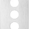 Placca INS Schneider Electric 72×138mm 3 fori 