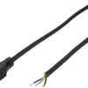 Câble de réseau T23 Td 3×1.5mm² 5m avec fiche T23 noir 