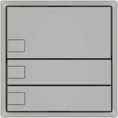 Poussoir KNX RGB EDIZIO.liv SNAPFIX® capteur temp.s.LED 3× comm.1T grc 