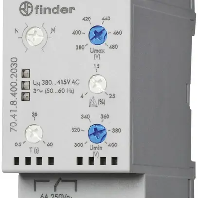 Relais surveillance réseau AMD 3L 380…415VAC 1C 6A 