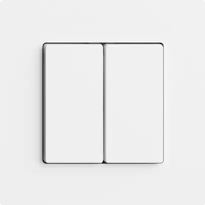 Druckschalter 2K/2T Edue Wiser weiss 