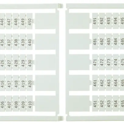 Etiquette de marquage 5×9mm 4×A-Z, 5 cartes à 100 