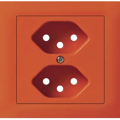 Kit frontal INC G3 kallysto pour prise INC G3 2×type 13 cadre à visser orange 