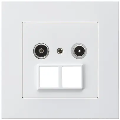 Prise multimédia ENC kallysto.pro R/TV 14dB 2GHz blanc 