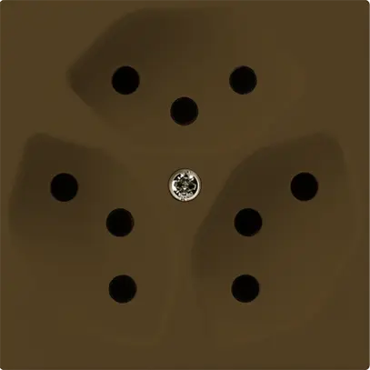 Presa kallysto 3×T13 marrone con protezione bambini 