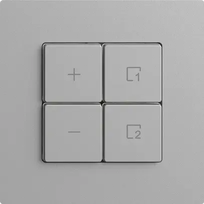 Station secondaire 1K/4T pour variateur scène Edue Wiser silver 