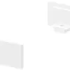 Cappa terminale per profilo AP piatto SLV GRAZIA 10, 2 pezzi piatto bianco 
